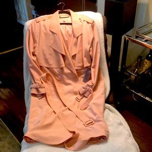 $$$ Pink Jennifer Lopez trench-coat